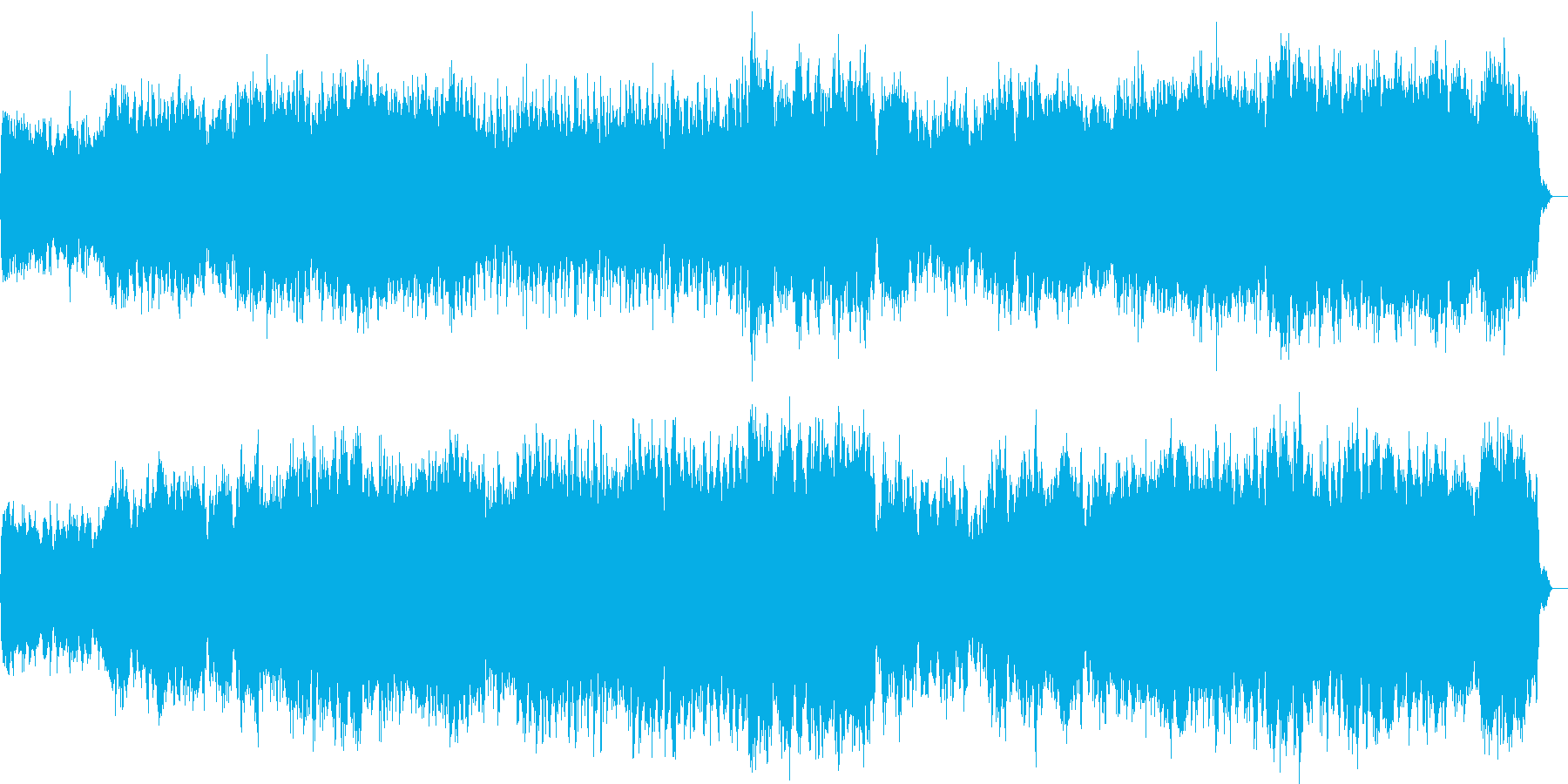 寂しくて悲しいストリングスの曲の再生済みの波形
