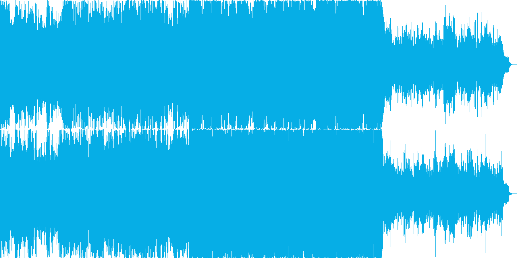 ダーク、戦争等重いイメージのオーケストラの再生済みの波形