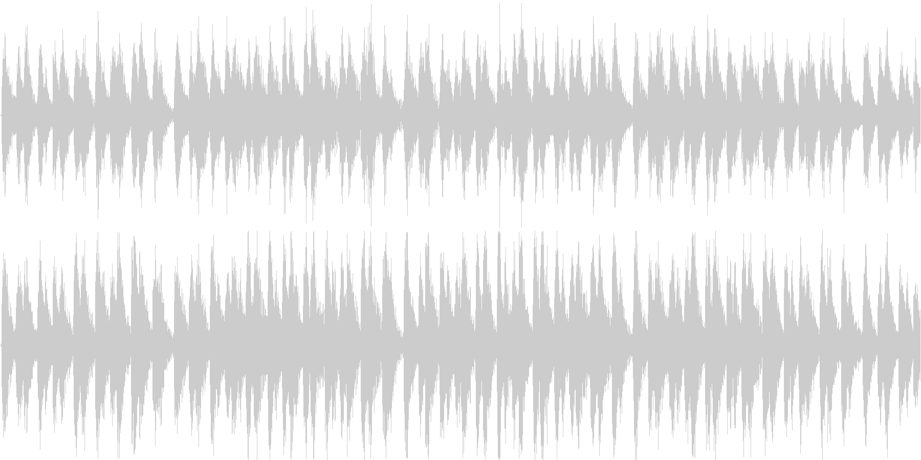 電子的な音で繰り返される楽曲です。の未再生の波形