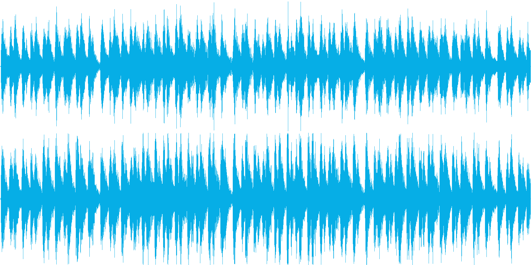 電子的な音で繰り返される楽曲です。の再生済みの波形