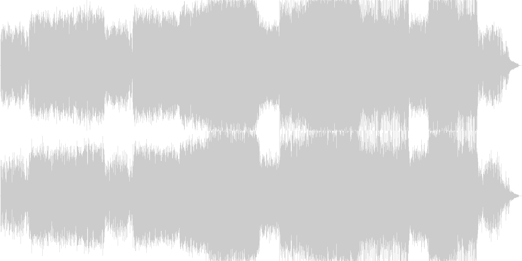 卒業式の合唱曲イメージなバラードの未再生の波形