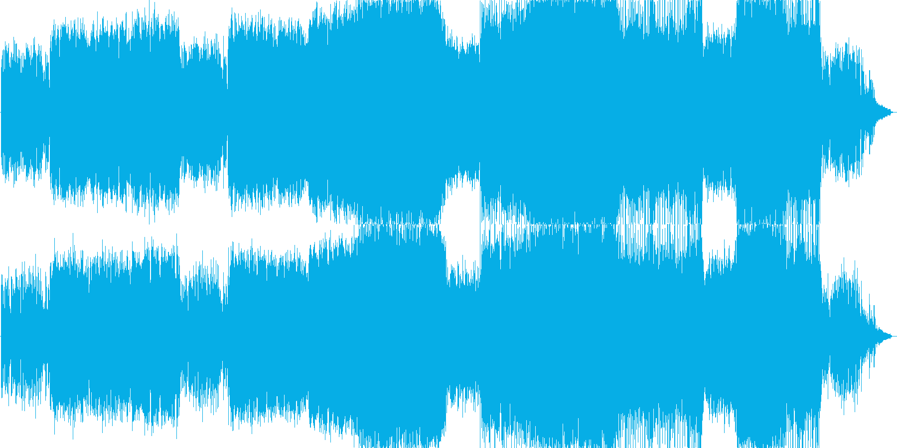 卒業式の合唱曲イメージなバラードの再生済みの波形