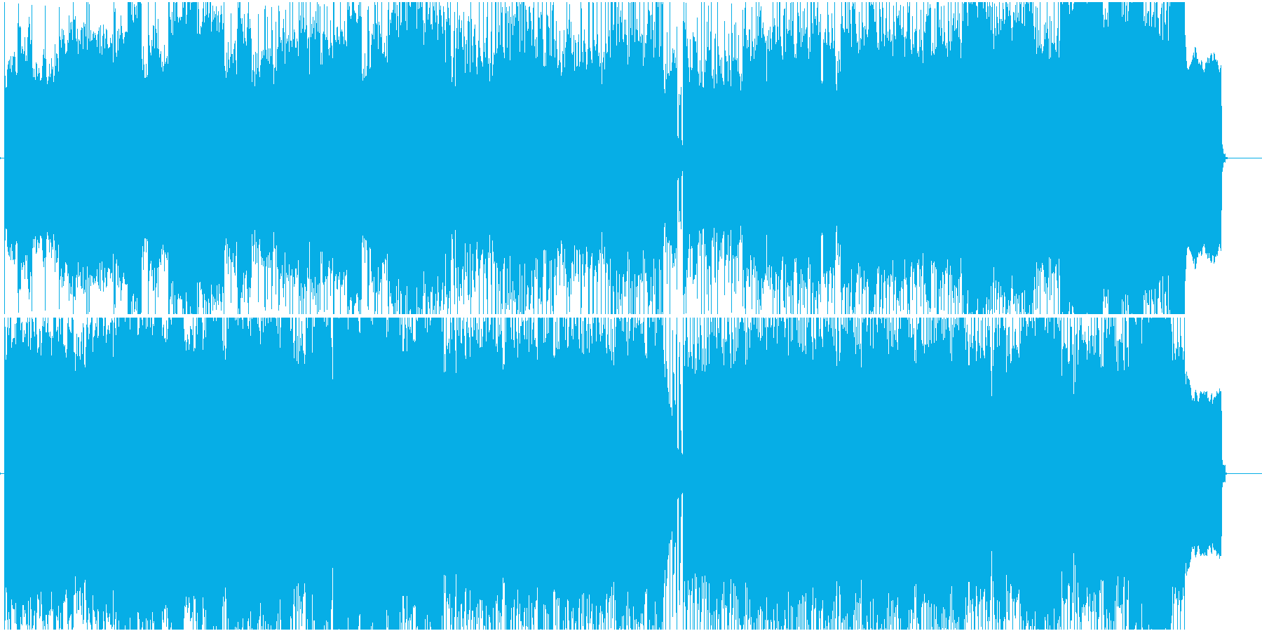 FM音源80年代風の再生済みの波形
