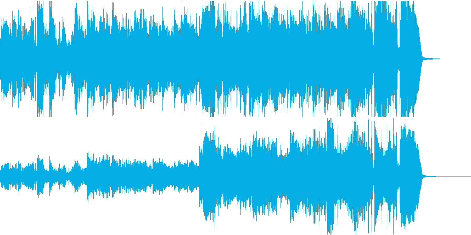 さわやかな感じのジングルの再生済みの波形