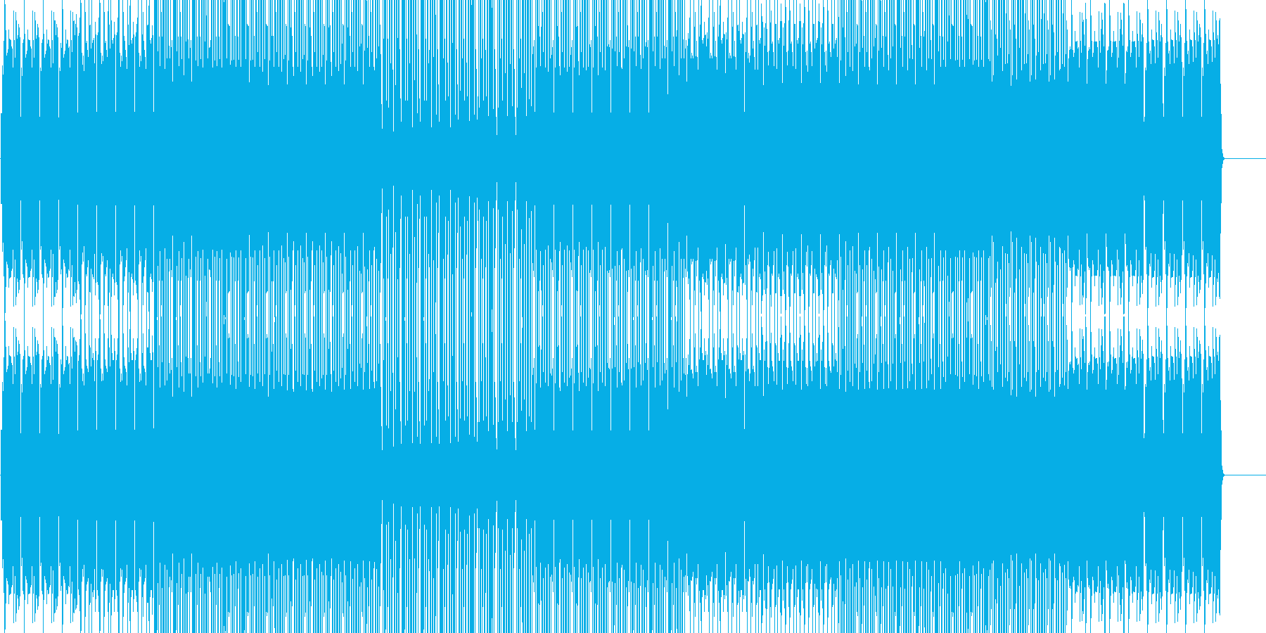 ほのぼのフォークトロニカ 映像 BGMの再生済みの波形