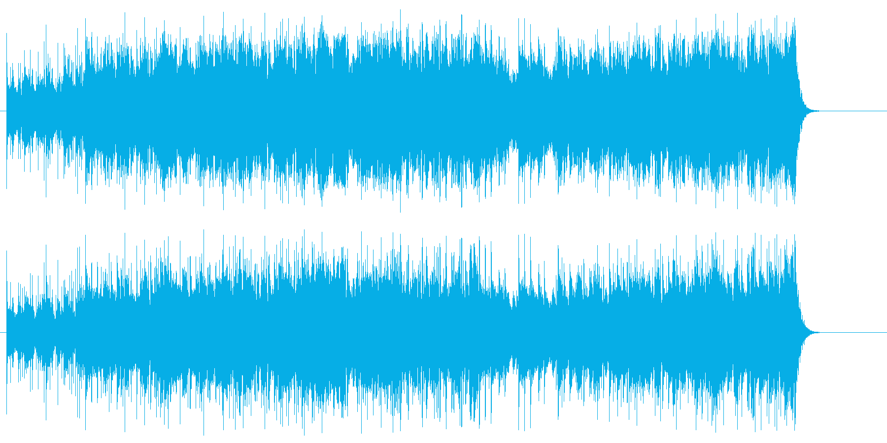 報道向けフュージョン/ロックの再生済みの波形