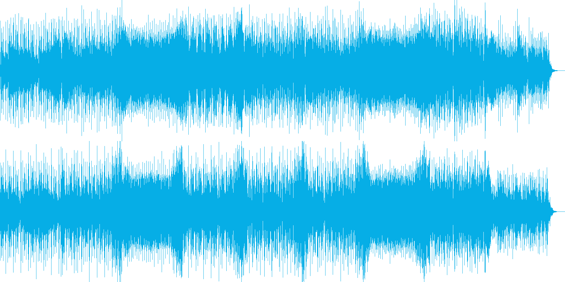 力強いスネアと切ないメロディが印象的な曲の再生済みの波形