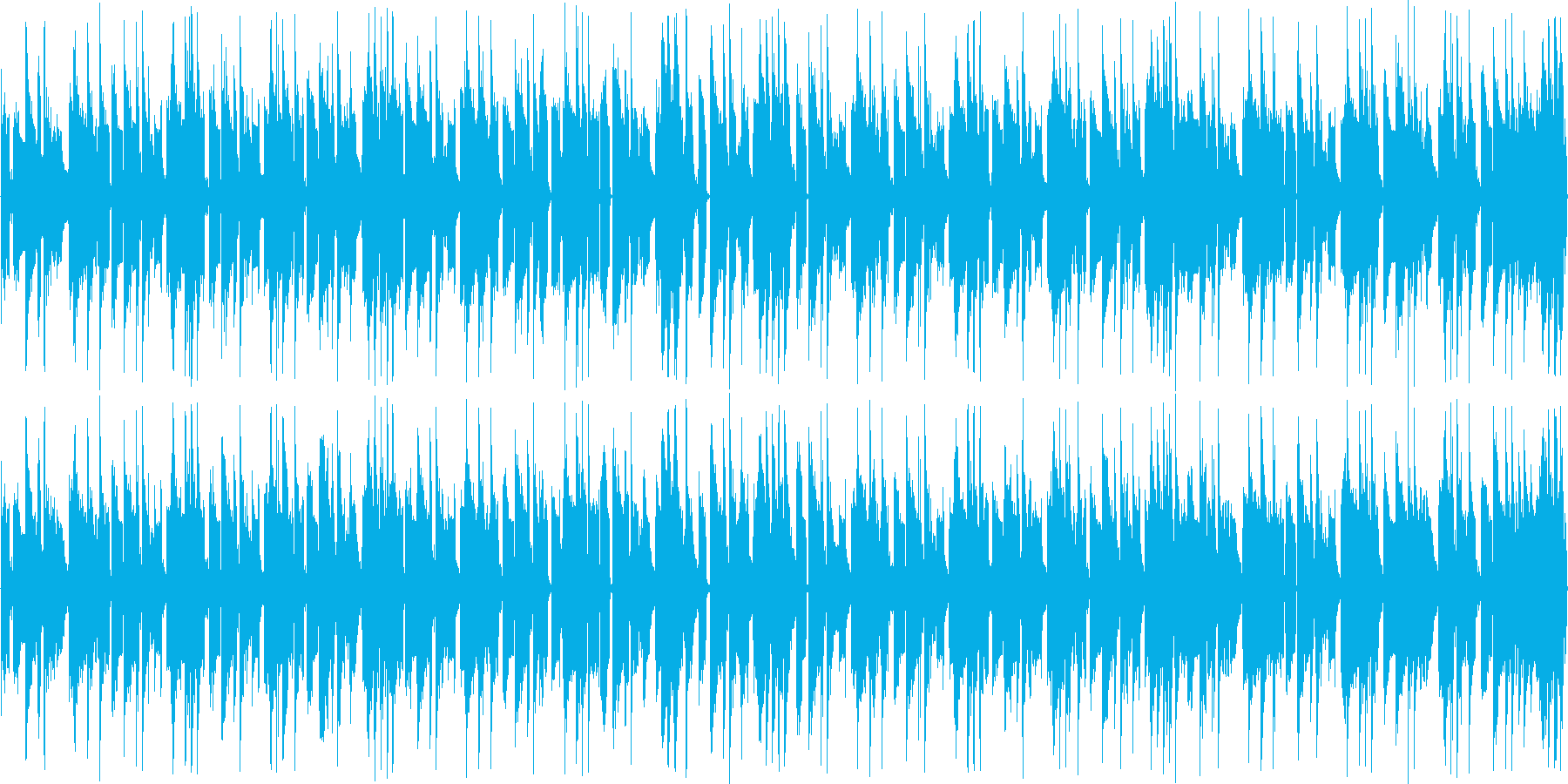 ハウスのリズムを強調した楽曲です。の再生済みの波形