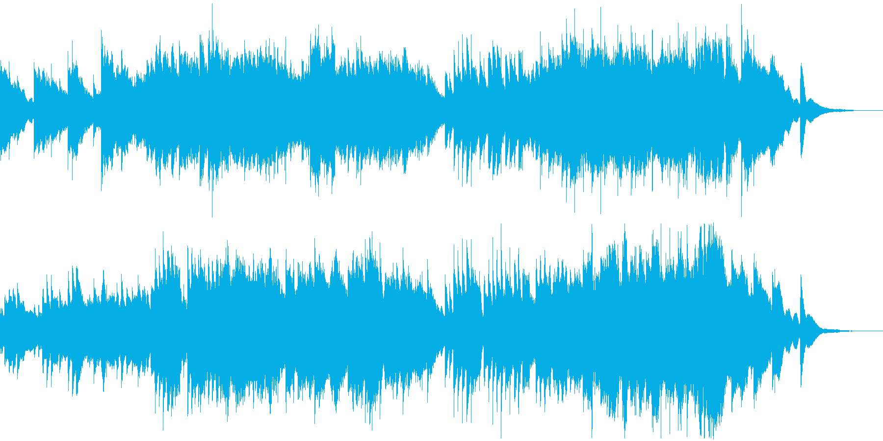 叙情的なバラード調の楽曲です。ピアノと…の再生済みの波形