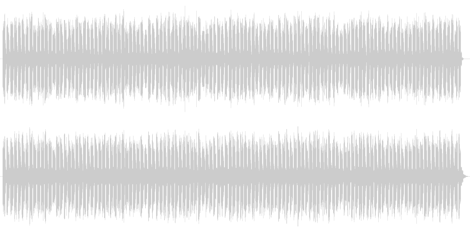 制限時間が迫ってくる効果音の未再生の波形