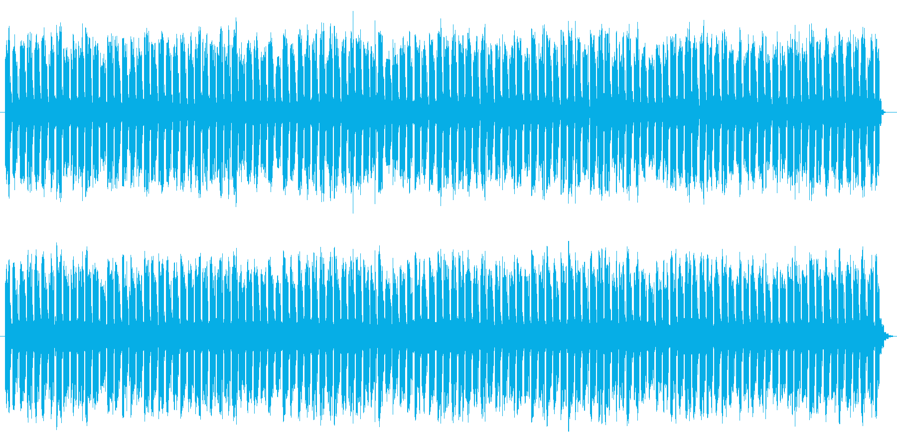 制限時間が迫ってくる効果音の再生済みの波形