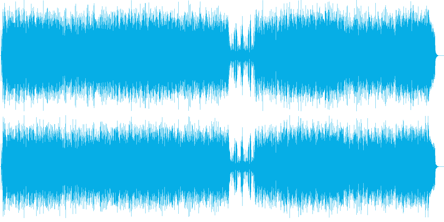 未来系なハイウェイを駆けるシンセ曲の再生済みの波形