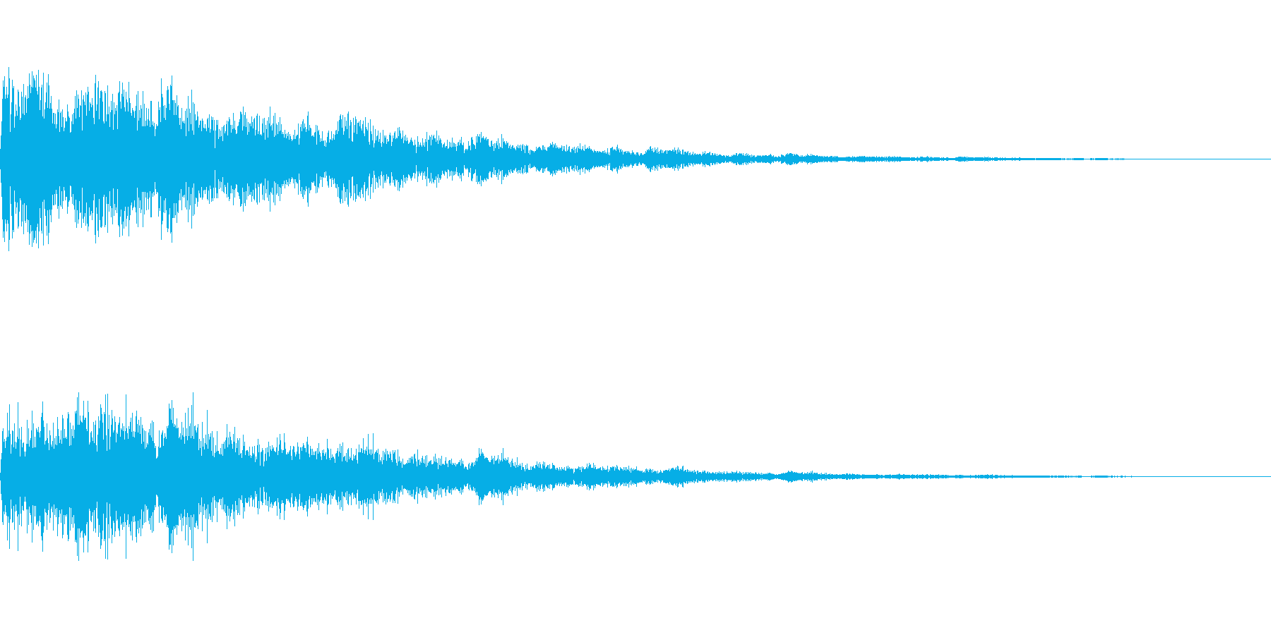 カンという音です。決定、スタート音などにの再生済みの波形