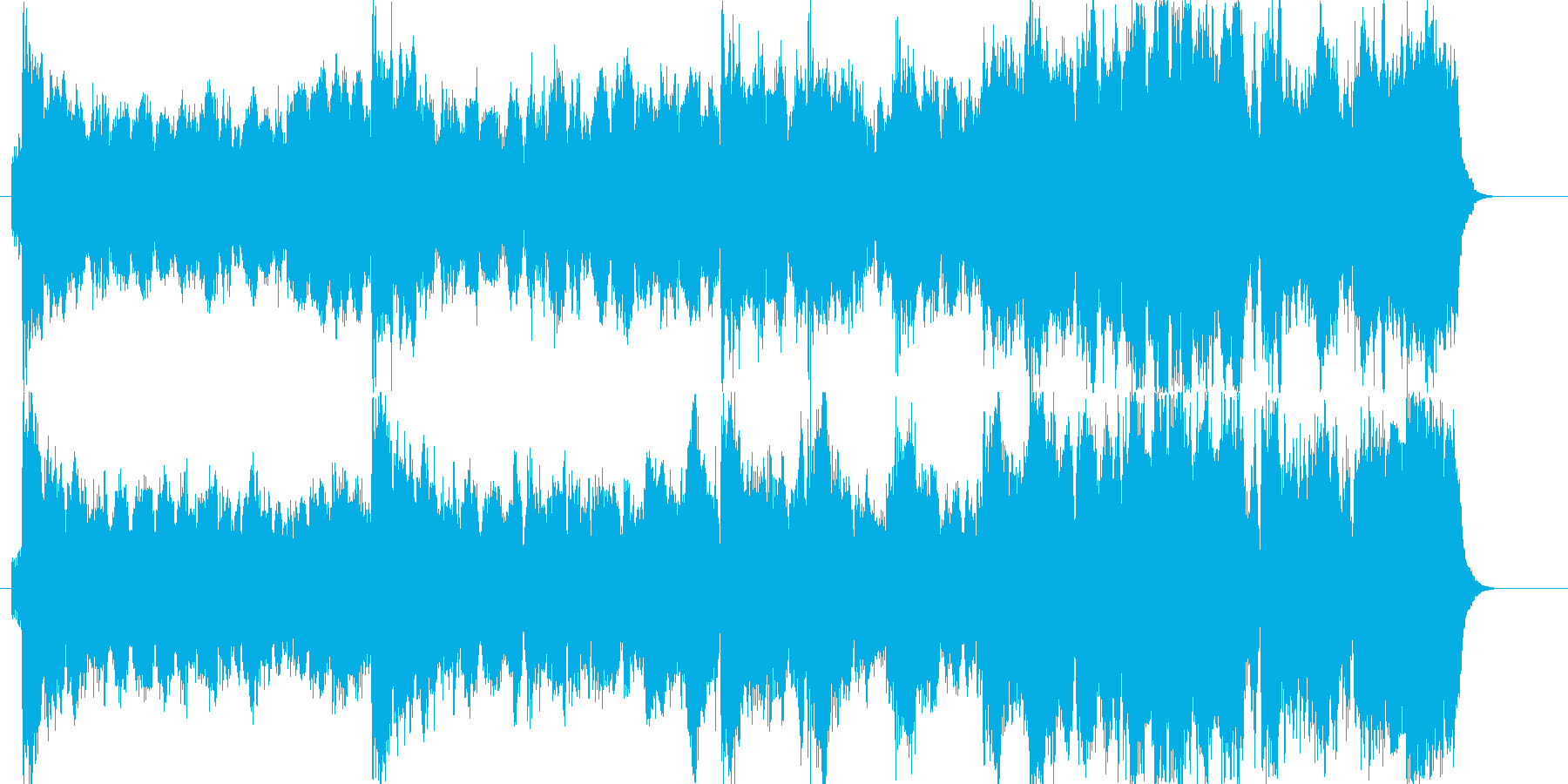 ブラスバンドアレンジの表彰式用の曲ですの再生済みの波形