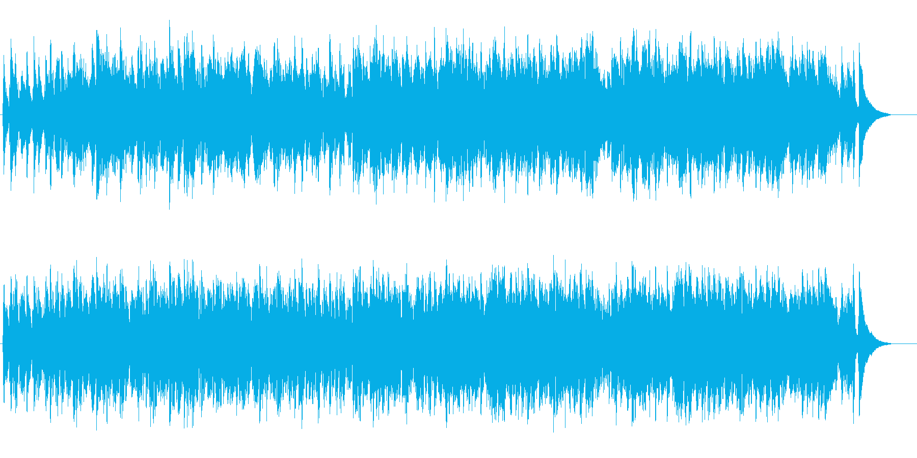 リゾート感覚のボサノバ風ポップスの再生済みの波形