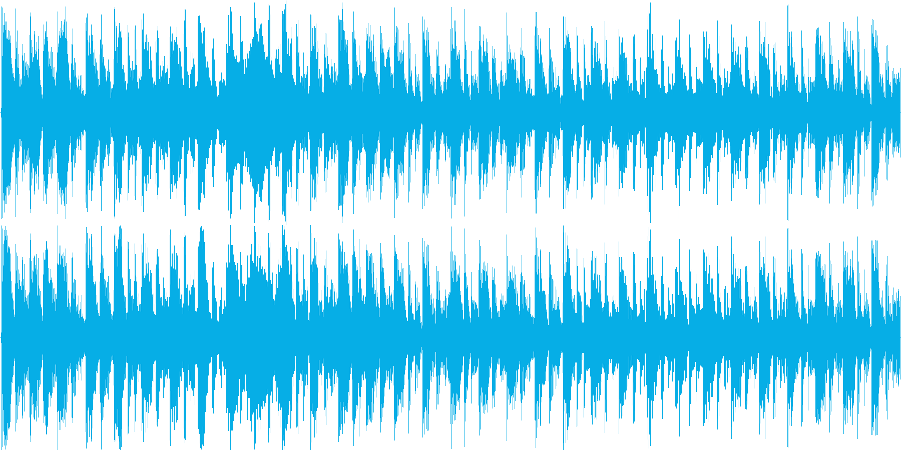 明るい雰囲気の短めのループ楽曲です。の再生済みの波形