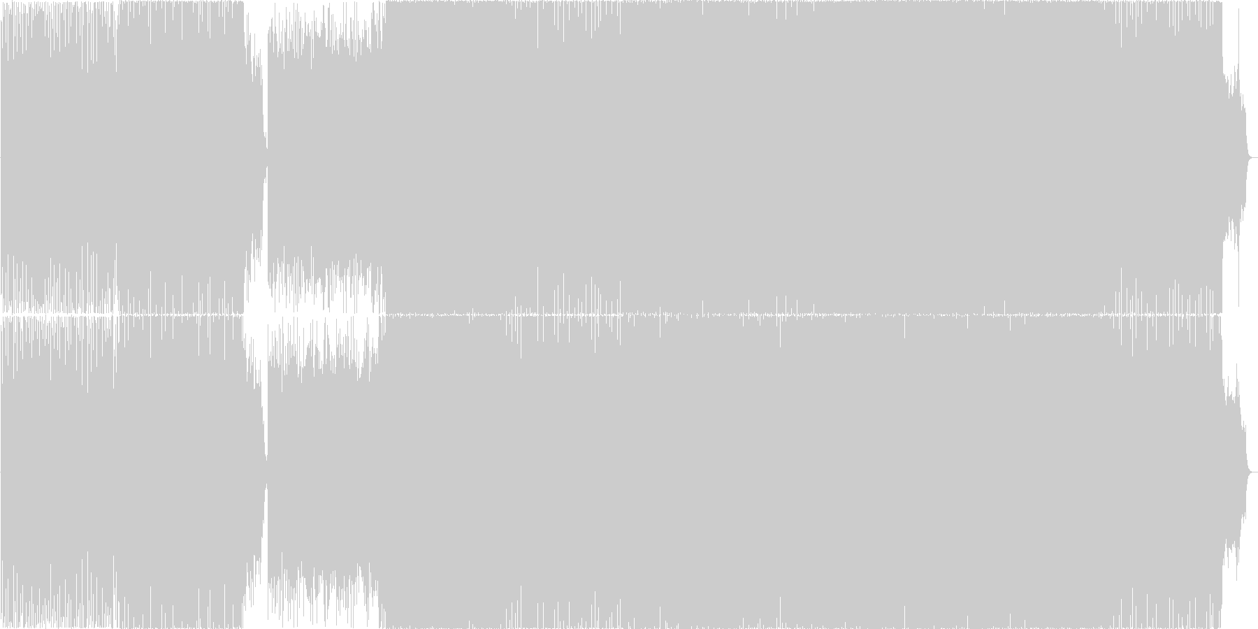 冬や妖精をイメージした壮大なトランスの未再生の波形