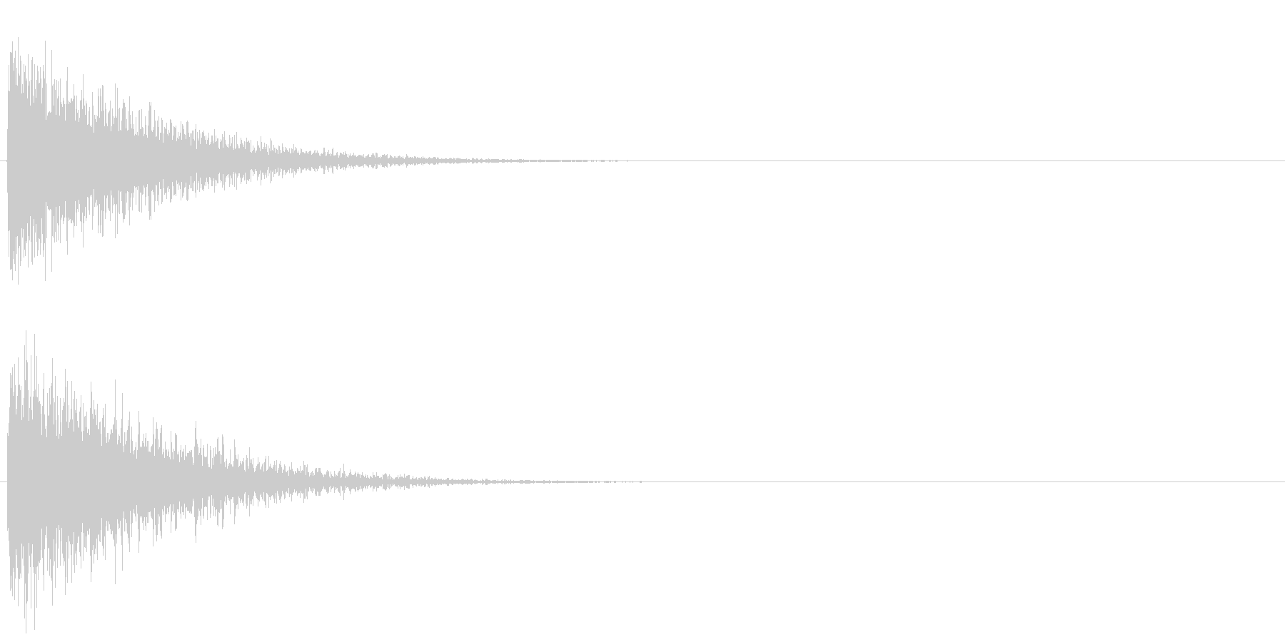オリジナルの効果音_打撃音の未再生の波形