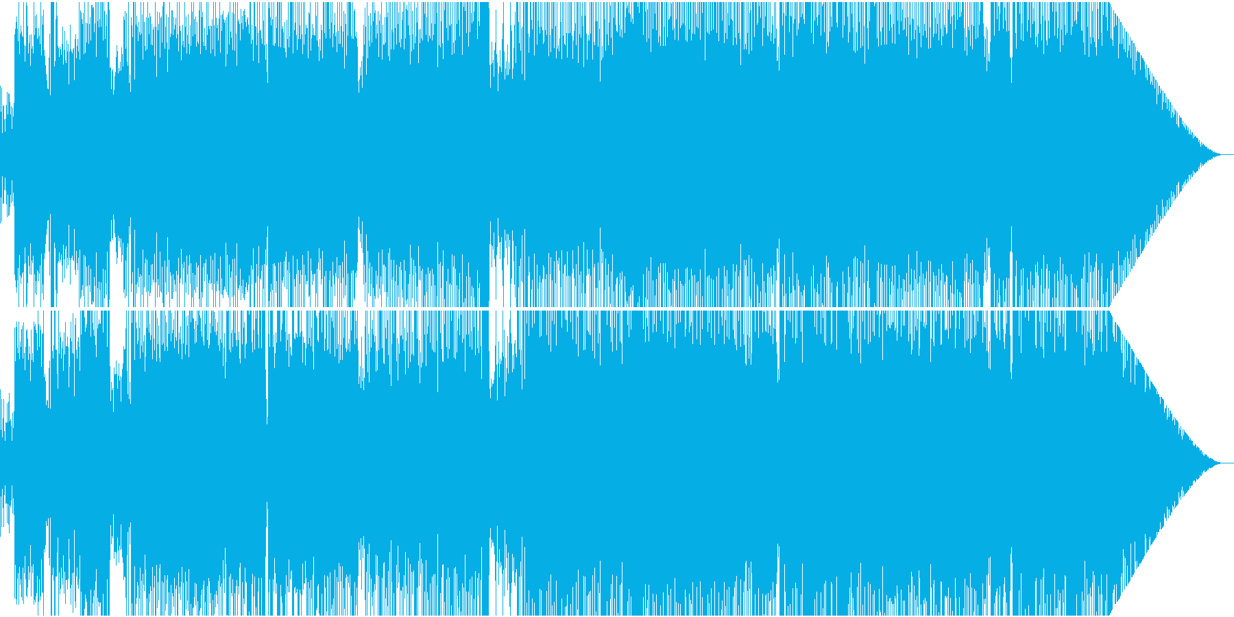 疾走感のあるダンスロックチューンの再生済みの波形