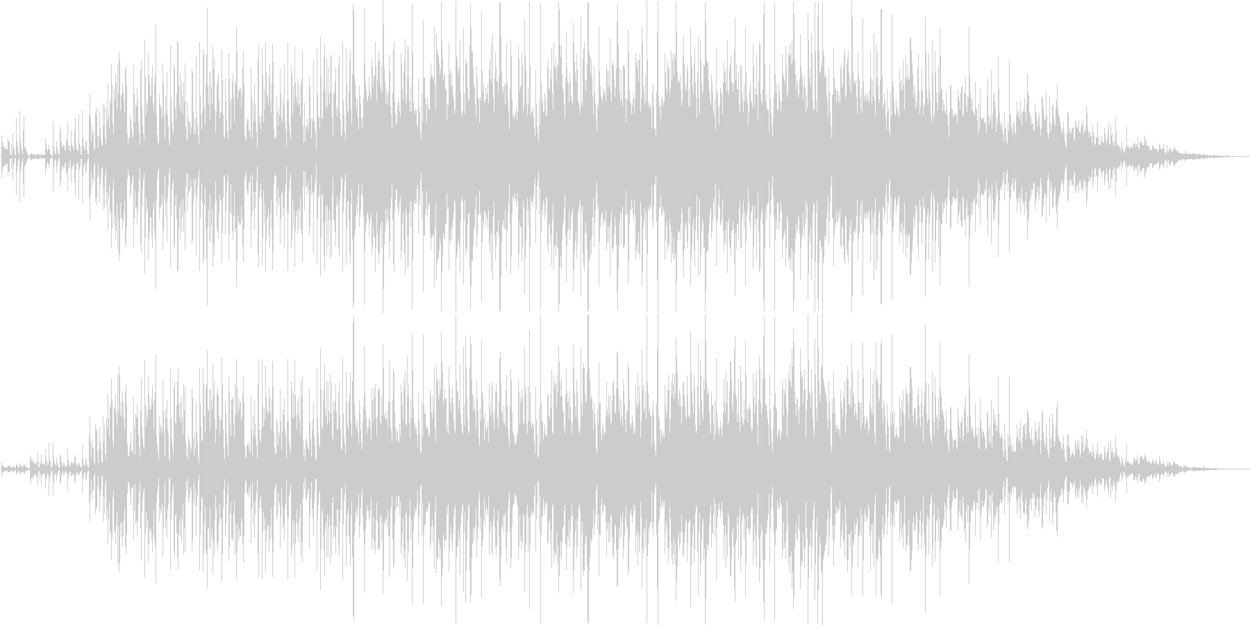 ギターカッティングが印象的なファンク音楽の未再生の波形