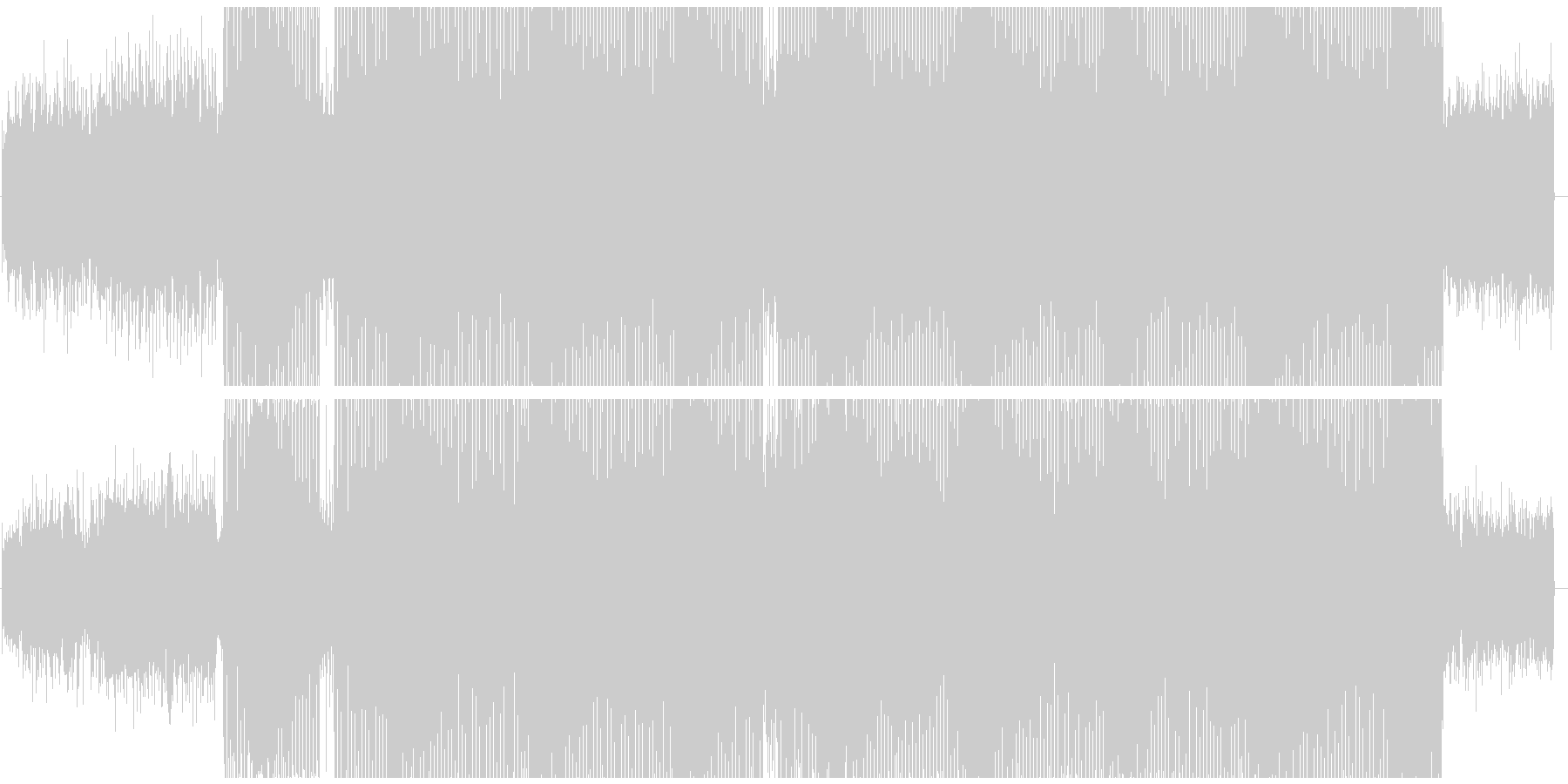 やや緊張感が有りつつもノリがいいハウスの未再生の波形