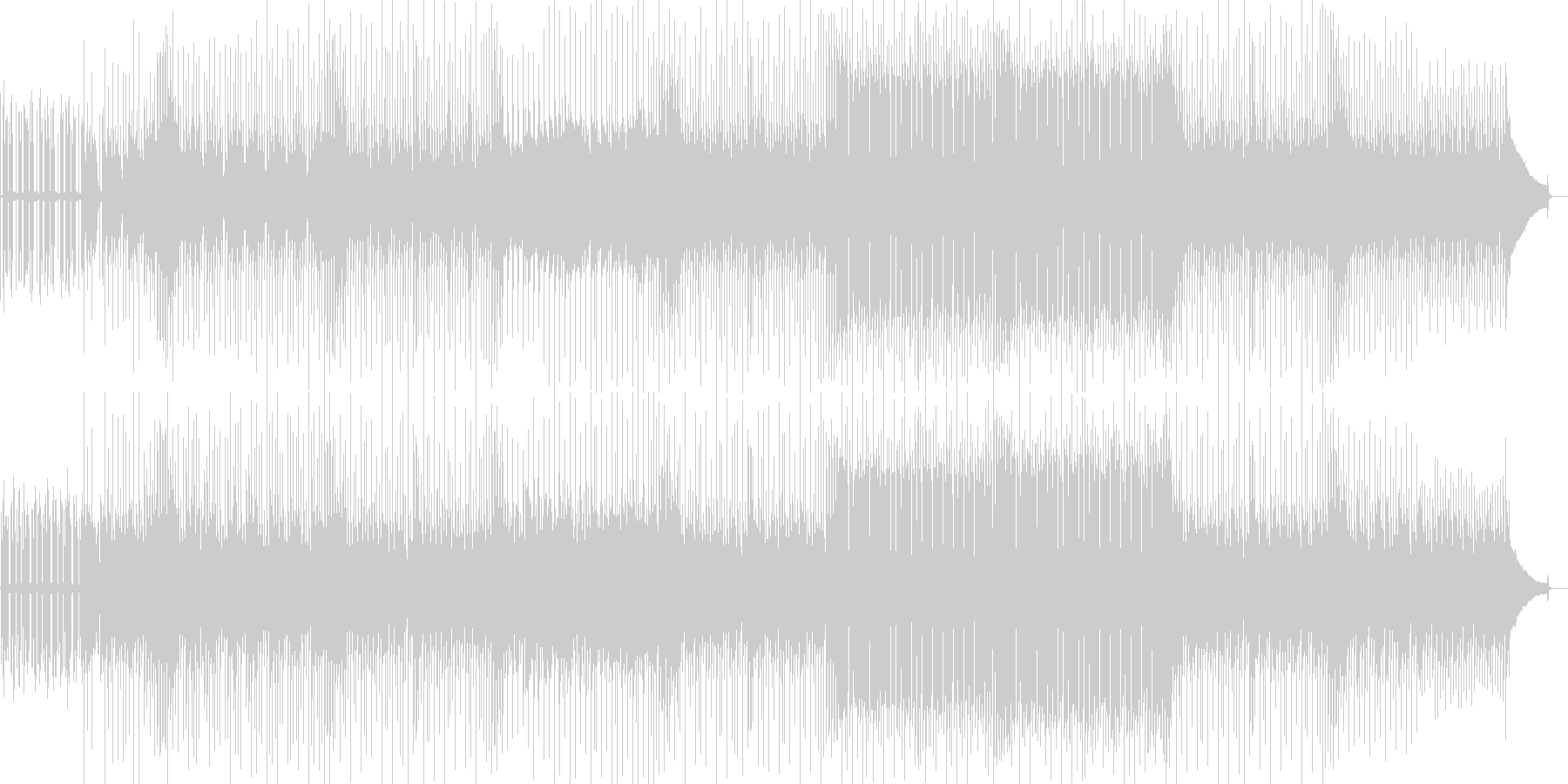 疾走感あふれるEDMの未再生の波形