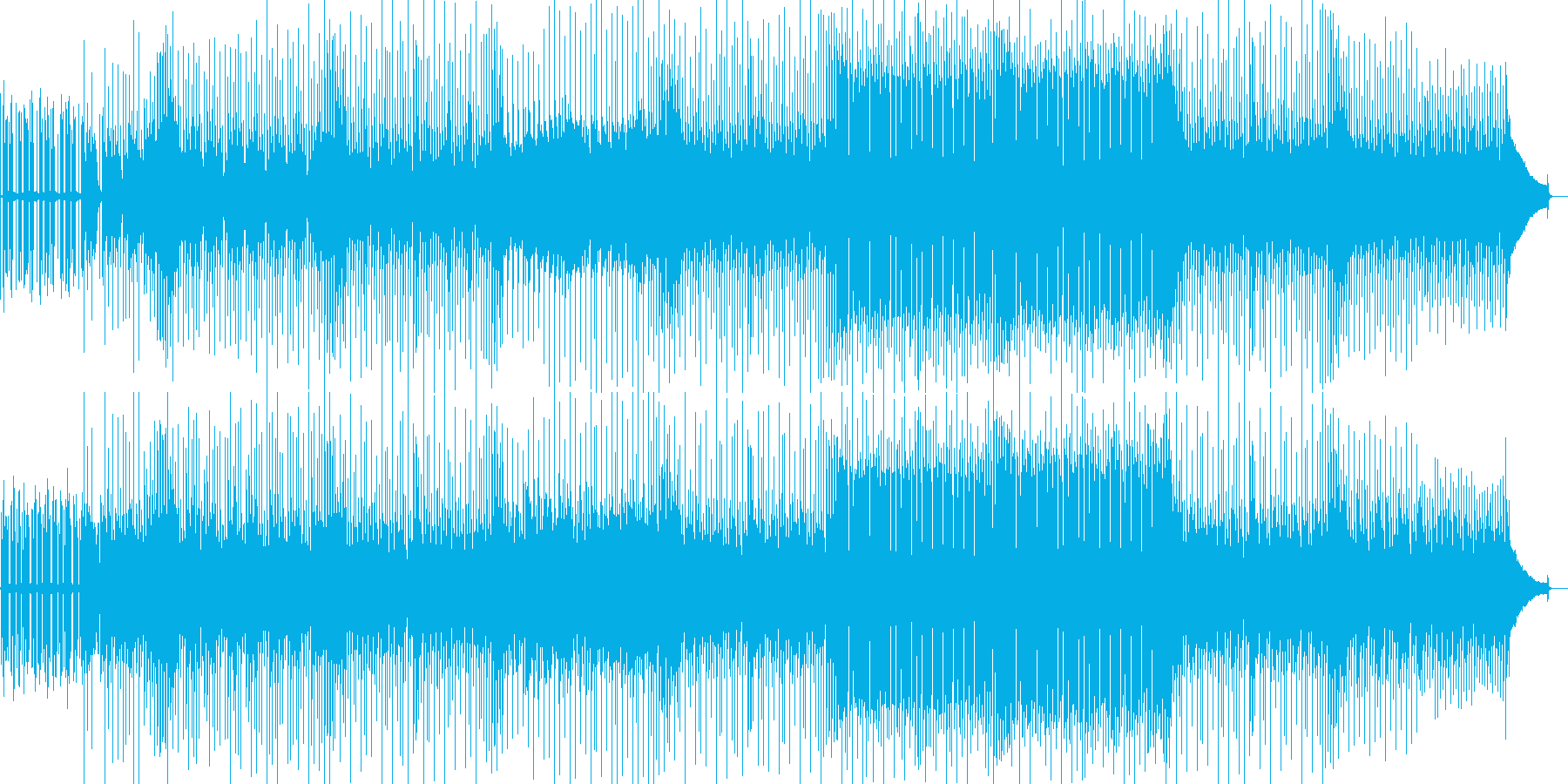疾走感あふれるEDMの再生済みの波形