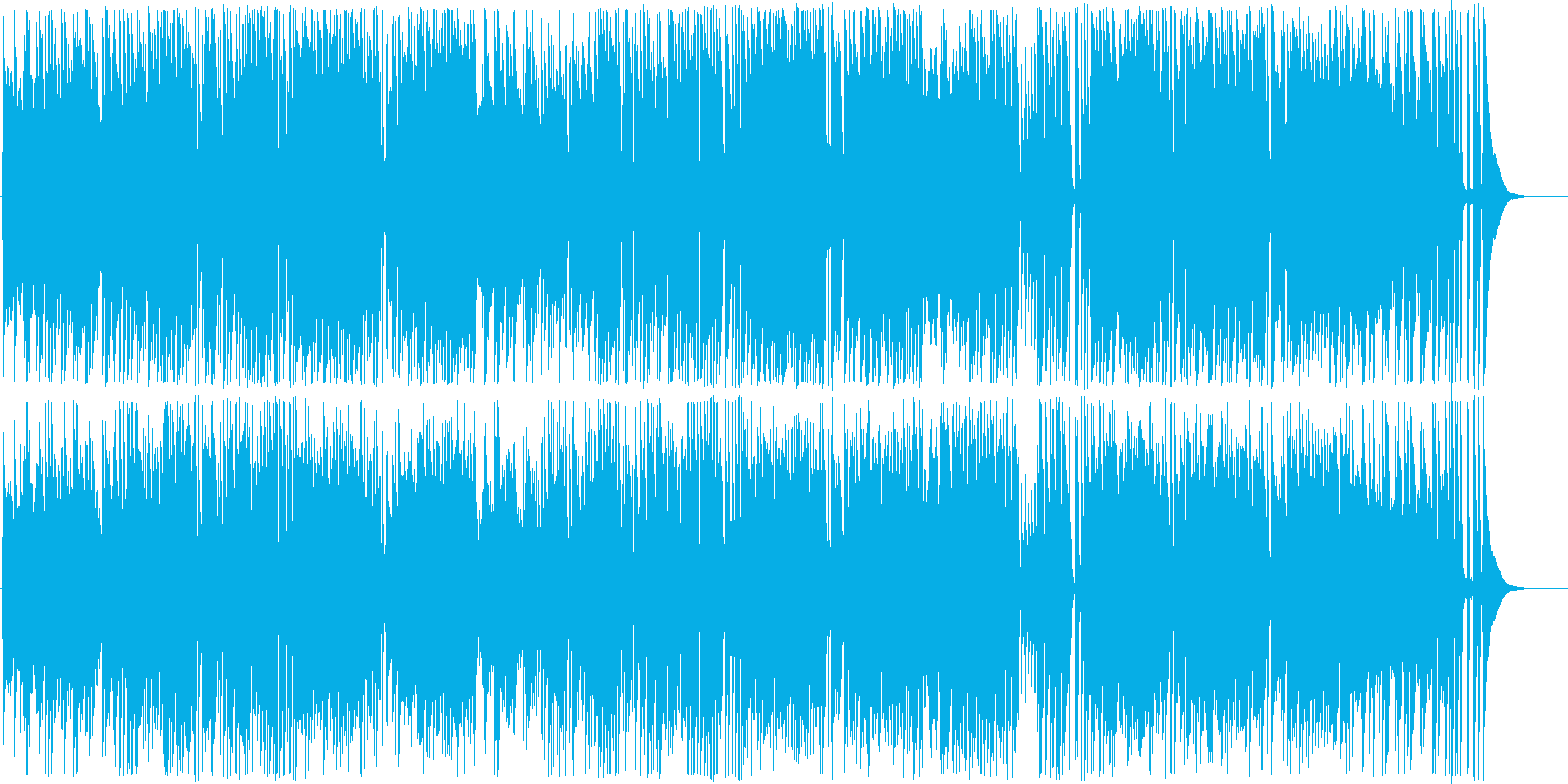 ほのぼのした曲の再生済みの波形