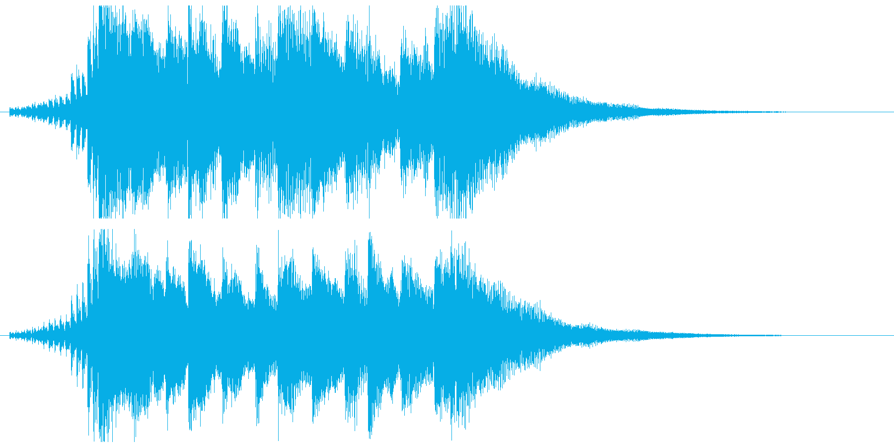 ニュース番組オープニング風BGM(10秒の再生済みの波形