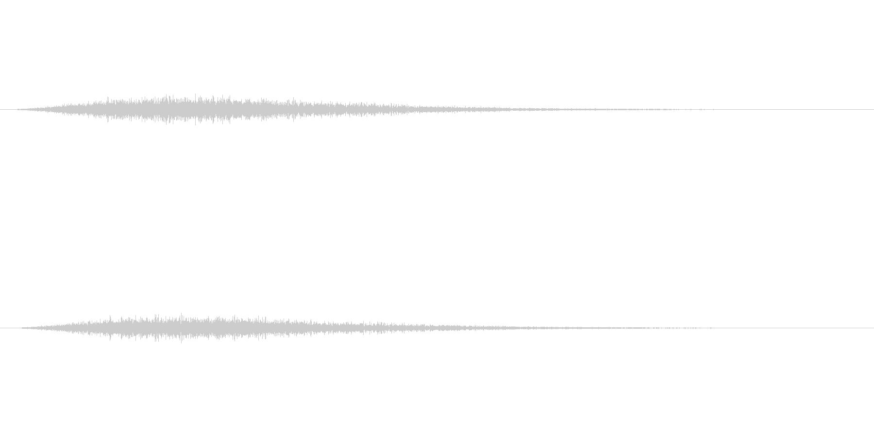 ひゅ~ん・ぴしゅ~んという感じの音ですの未再生の波形