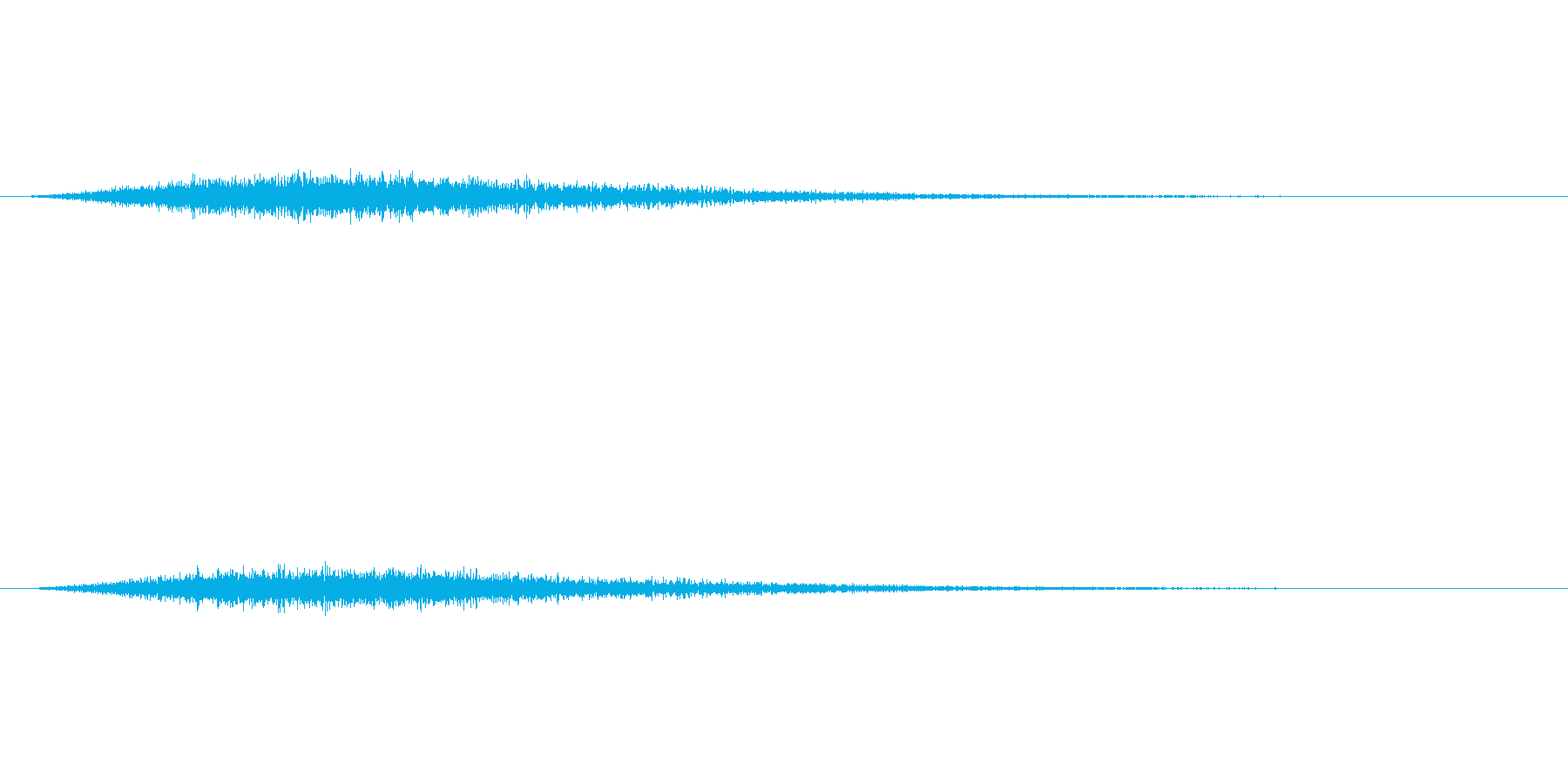 ひゅ~ん・ぴしゅ~んという感じの音ですの再生済みの波形