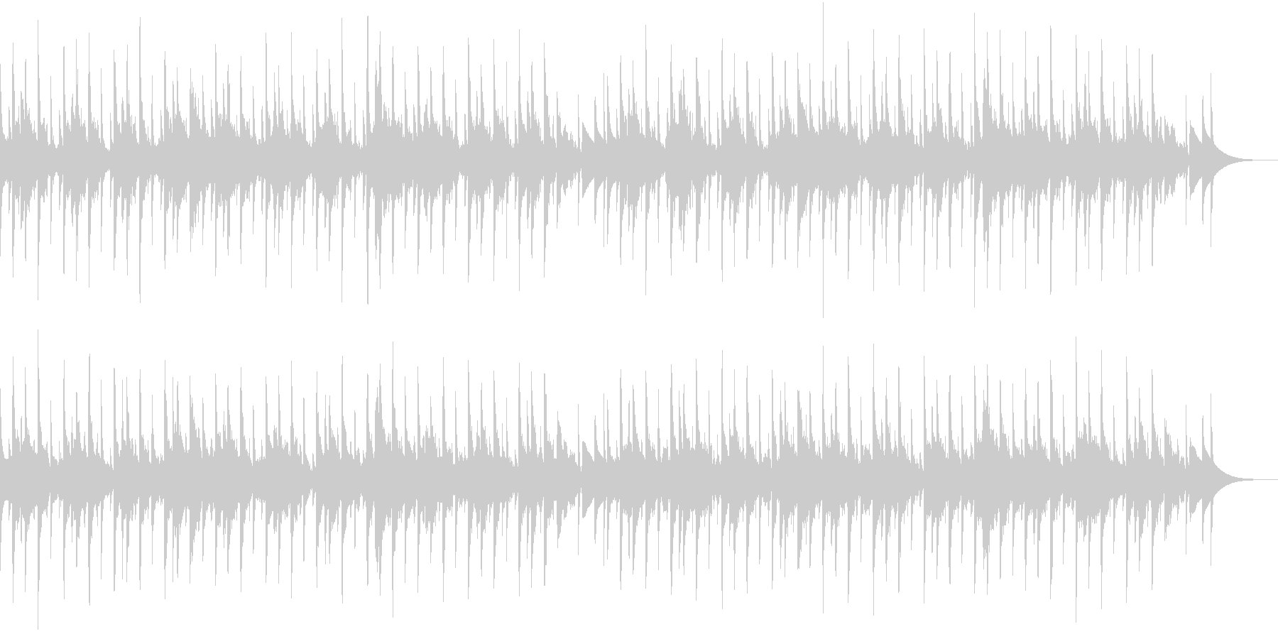 ほのぼのした雰囲気のシンプルなシンセ曲の未再生の波形