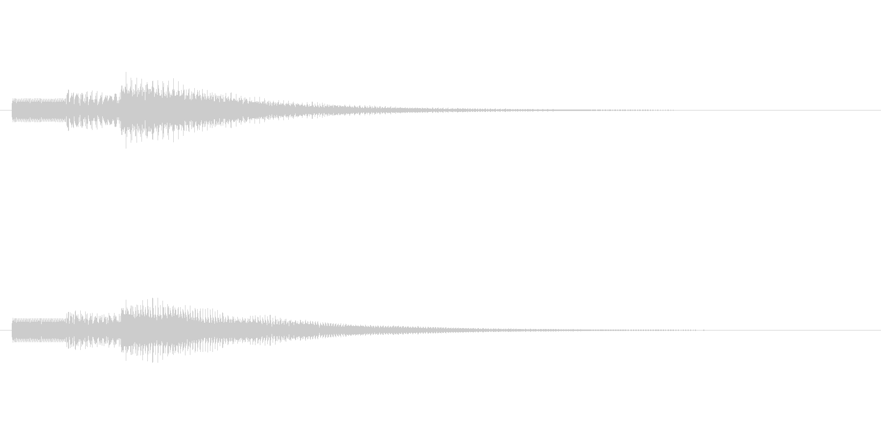 明るい響きの効果音ですの未再生の波形