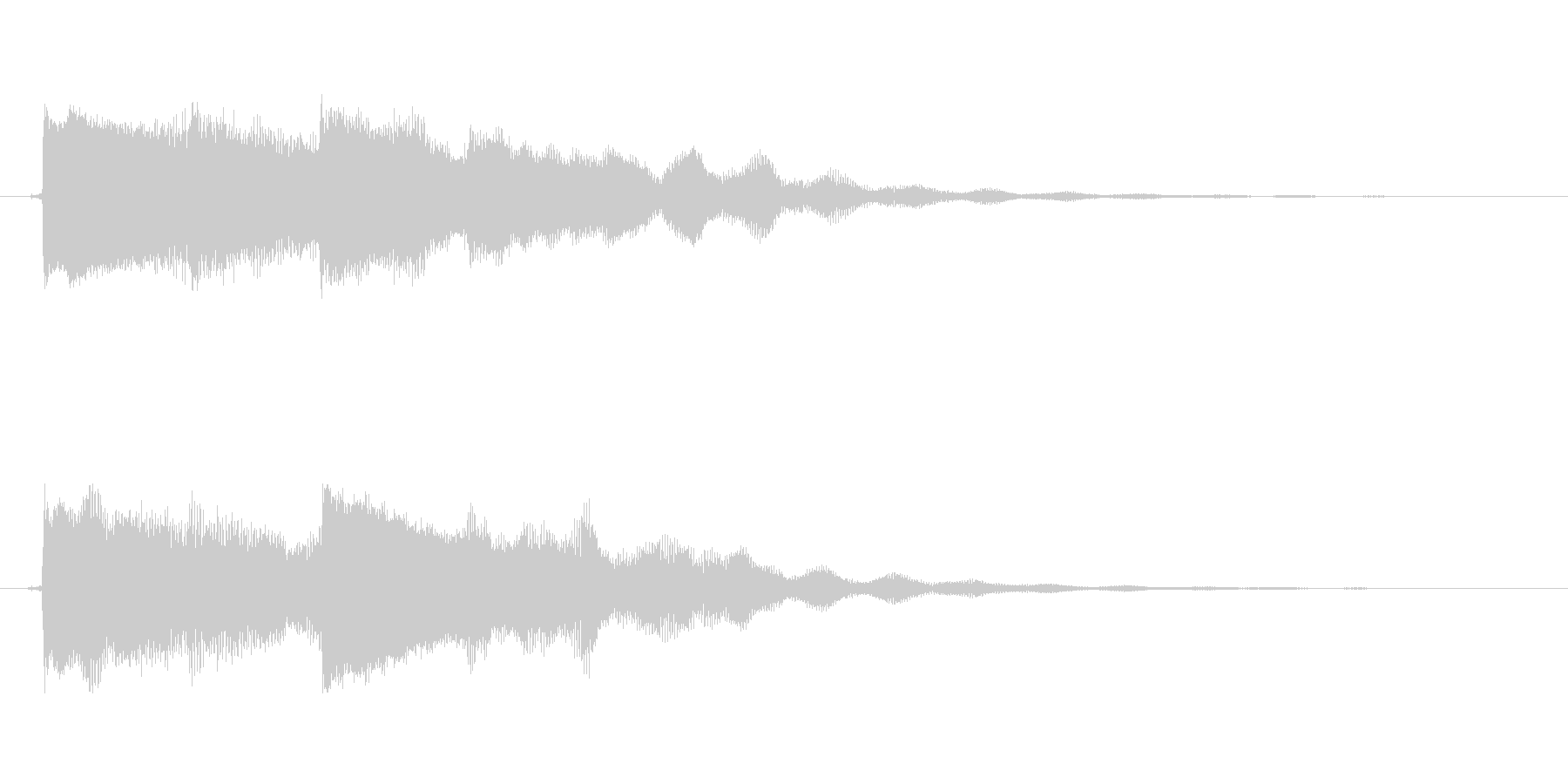 【起動音的な1】の未再生の波形