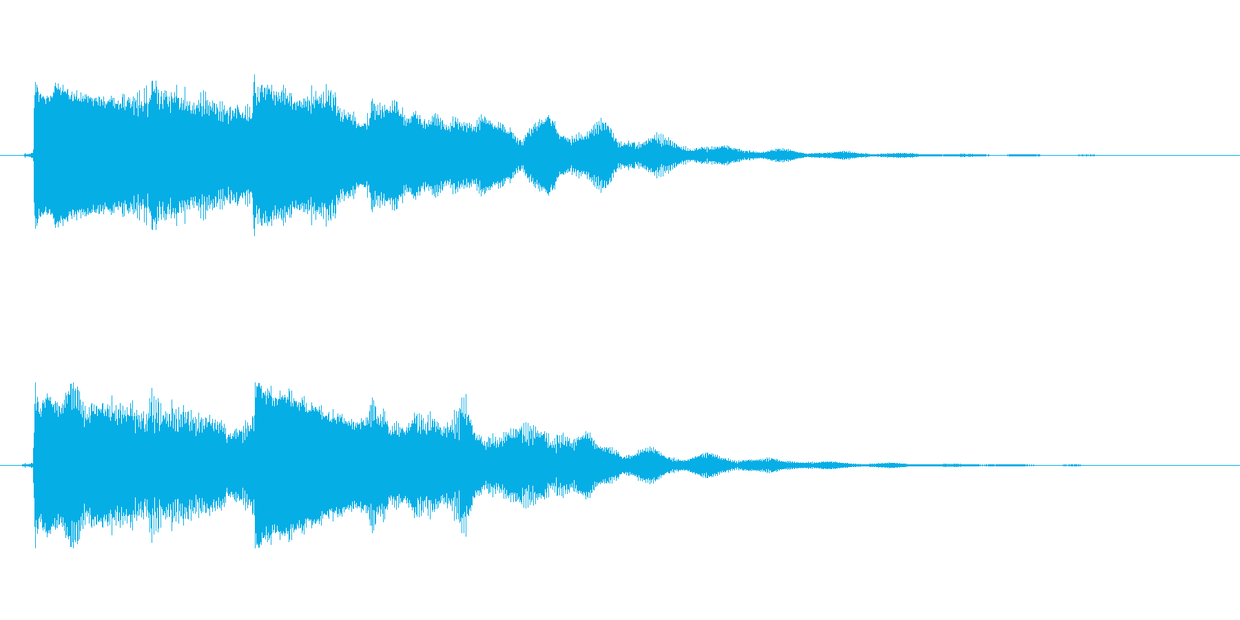【起動音的な1】の再生済みの波形