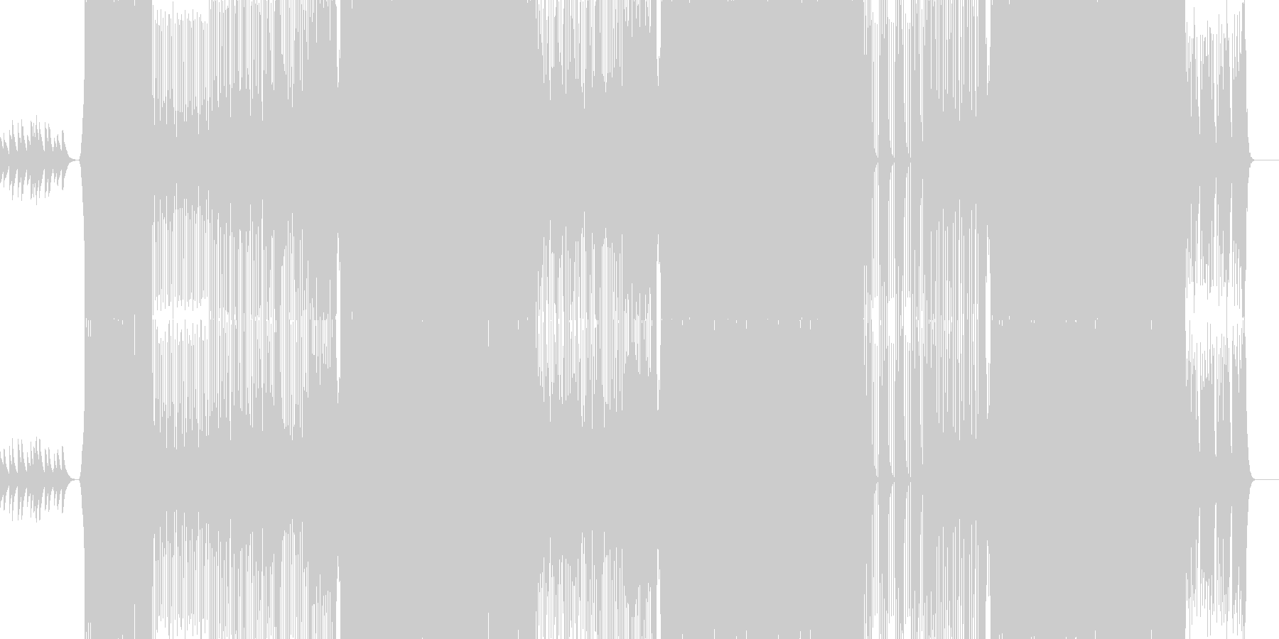 歌ものエレクトロインストの未再生の波形