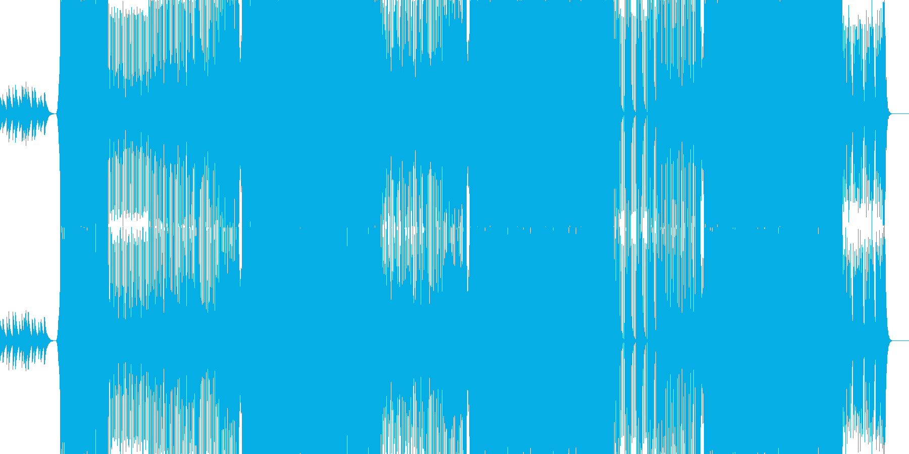 歌ものエレクトロインストの再生済みの波形