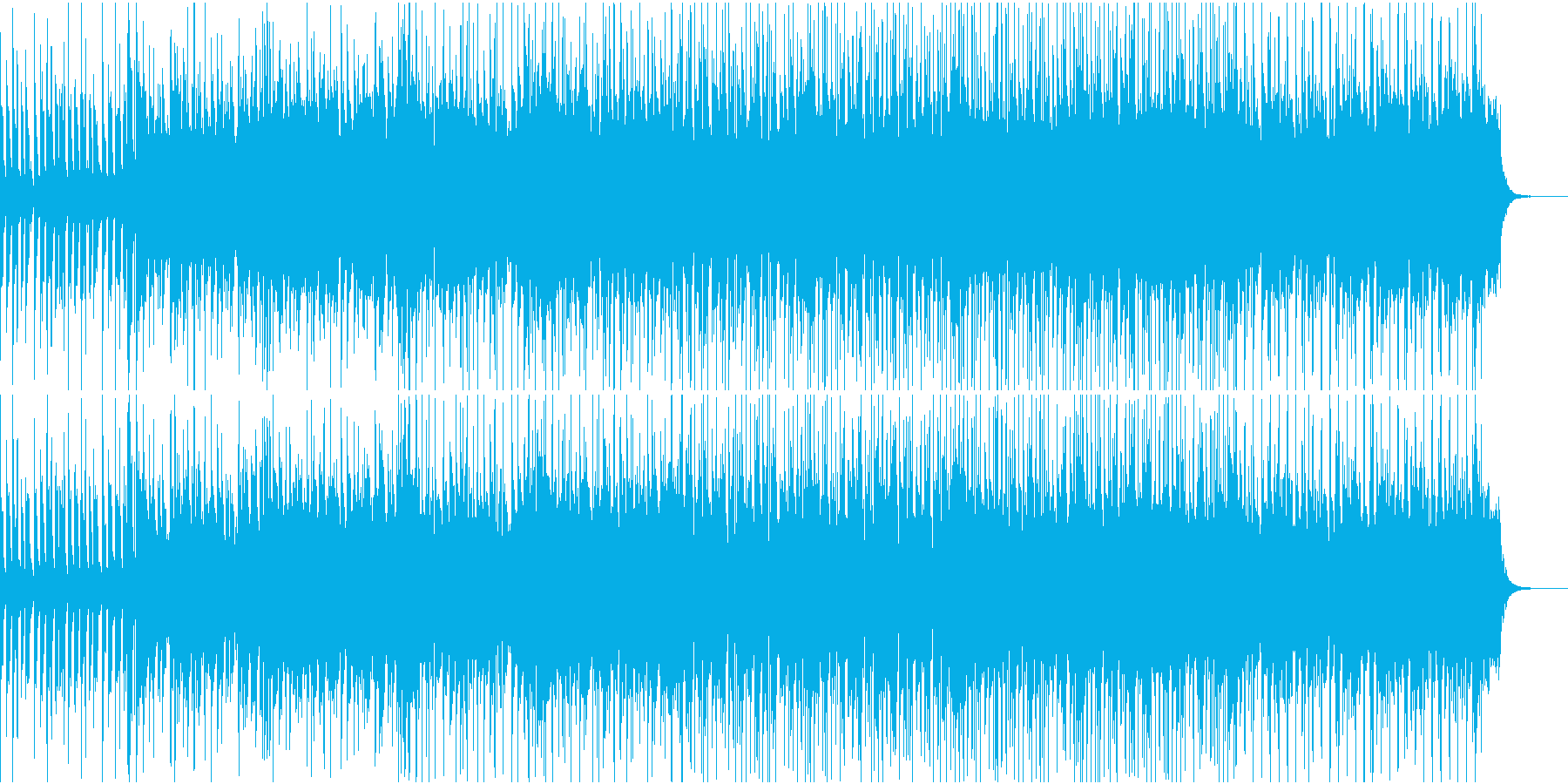 ひっそりとしたい時に聞くようなBGMの再生済みの波形