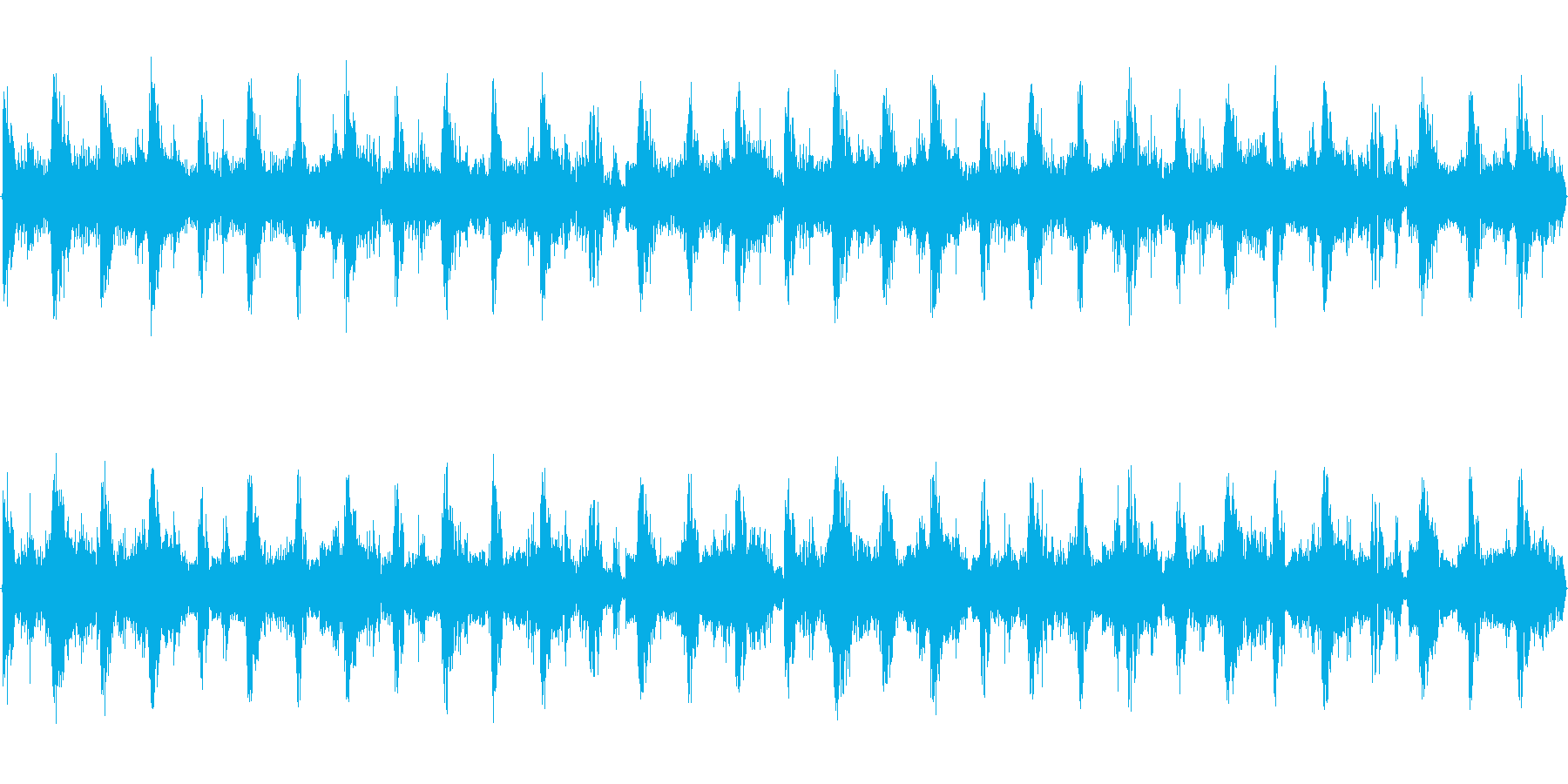 ハウス系のドラムを強調した楽曲です。の再生済みの波形