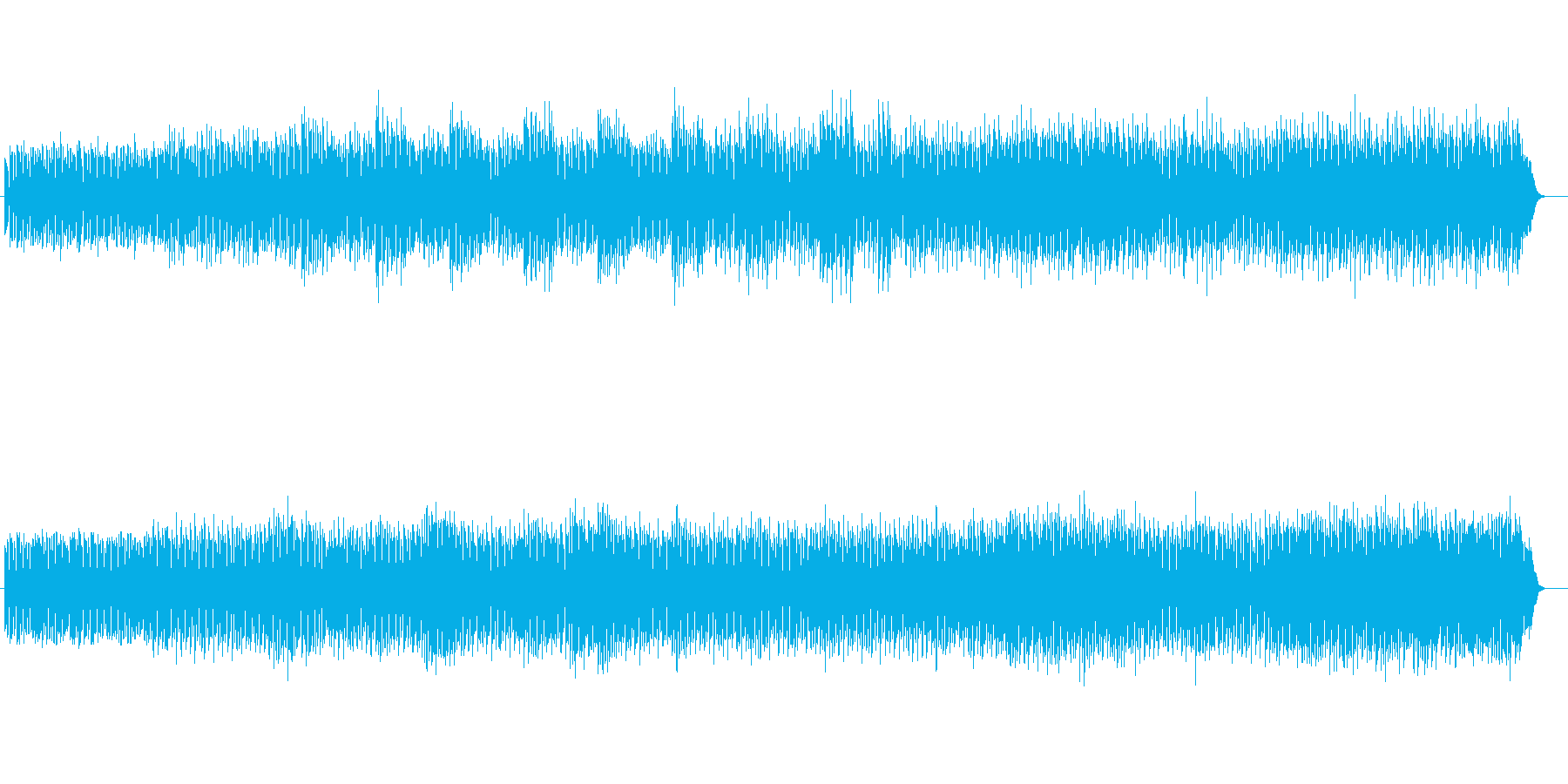 ニューエイジ・癒し系の1コード楽曲の再生済みの波形