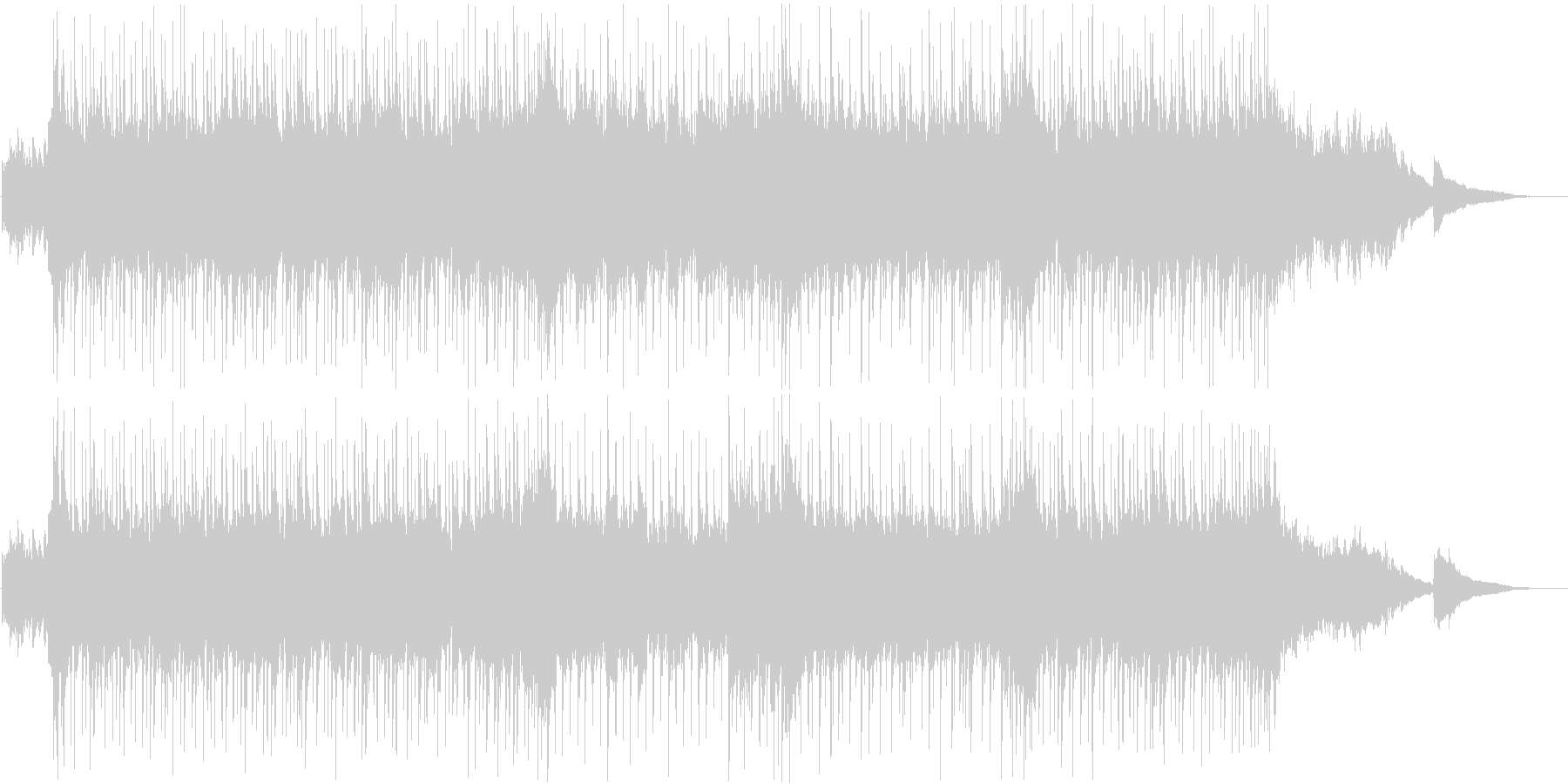 ギターとピアノをメインにした曲ですの未再生の波形
