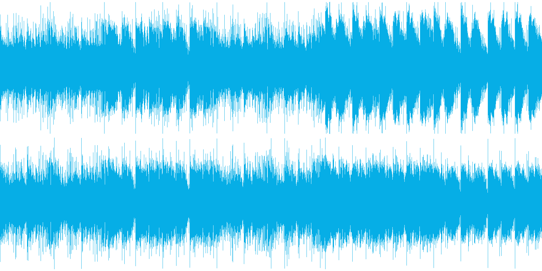 ホラー・恐怖・緊迫した曲の再生済みの波形
