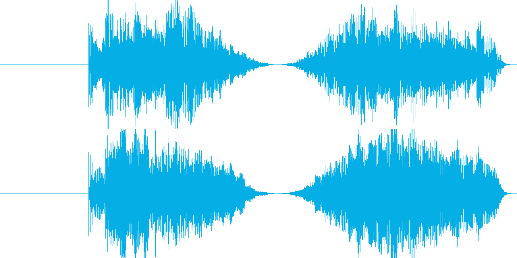 ワープ系の移動音の再生済みの波形