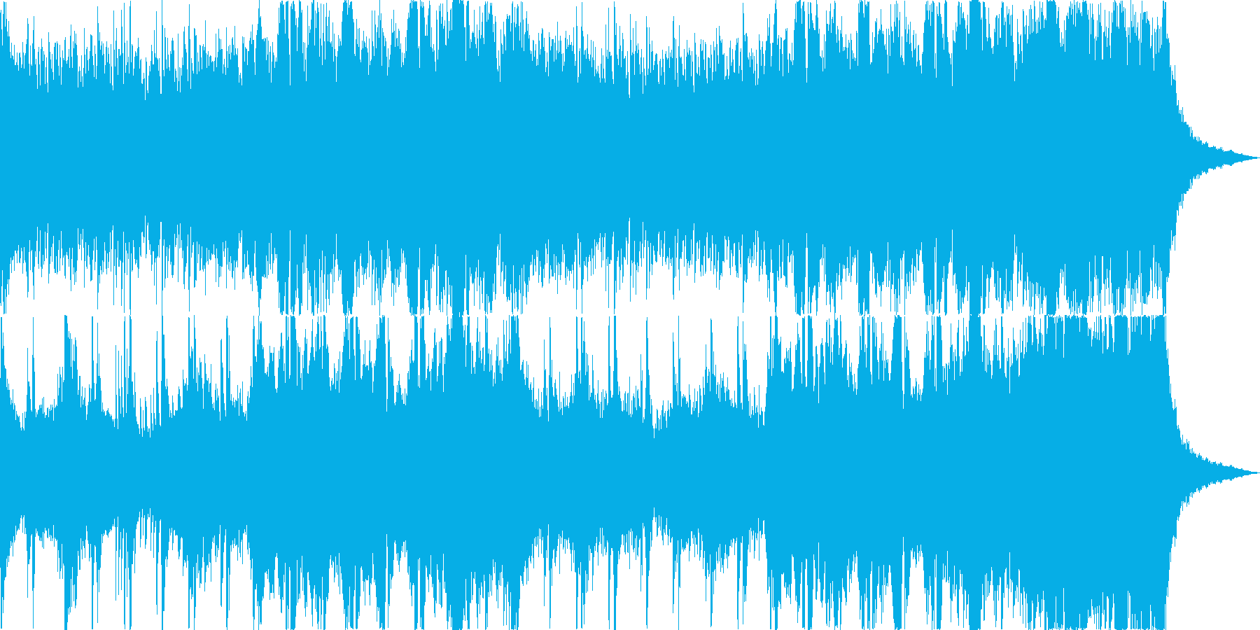 ホラーの再生済みの波形