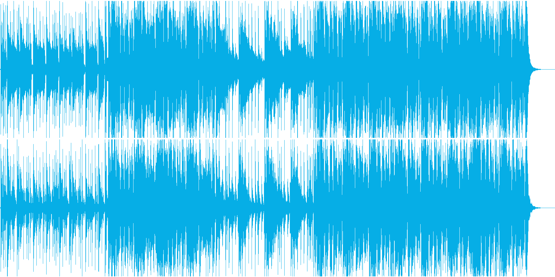 爽やかな朝を感じる曲の再生済みの波形