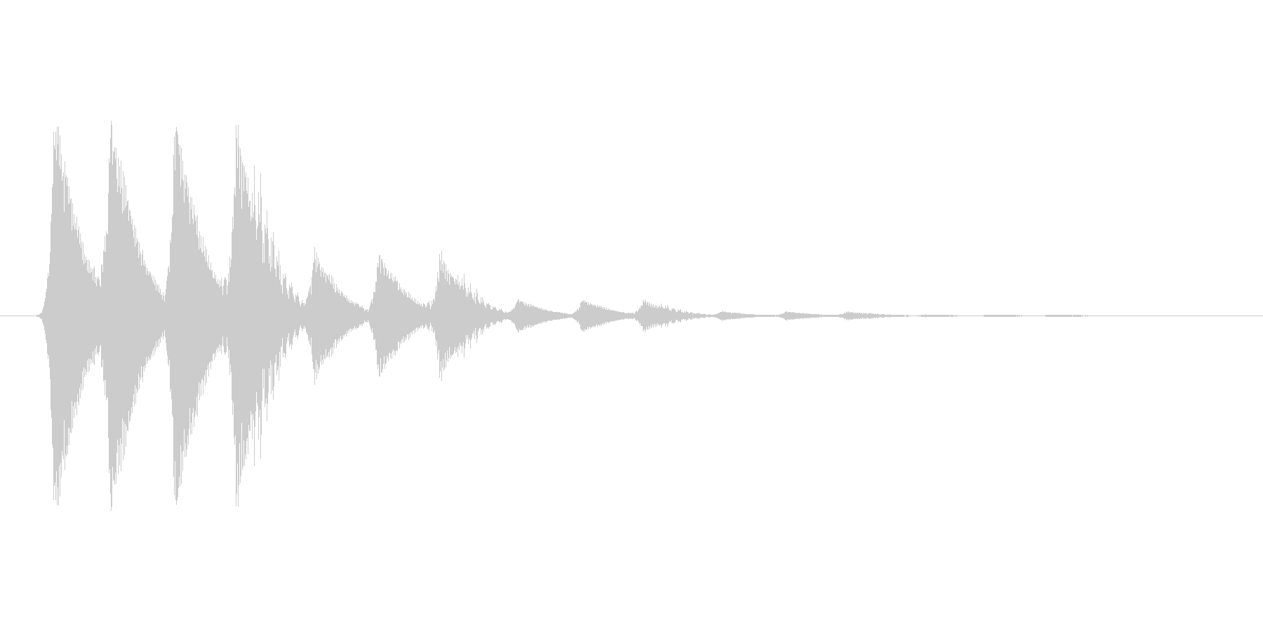 ファミコン風効果音 キャンセル系 10の未再生の波形