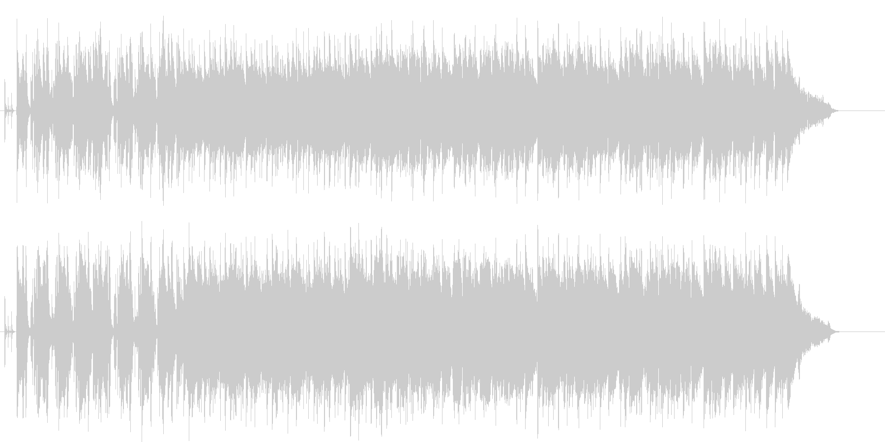 おだやかでふくよかな響きのポップの未再生の波形