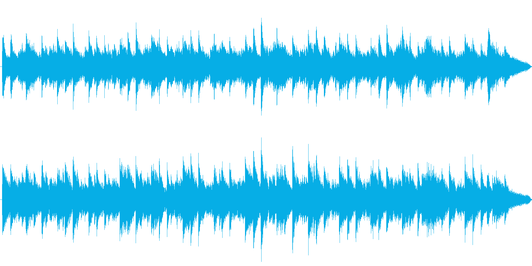 憂鬱な気分の生ピアノ伴奏曲の再生済みの波形
