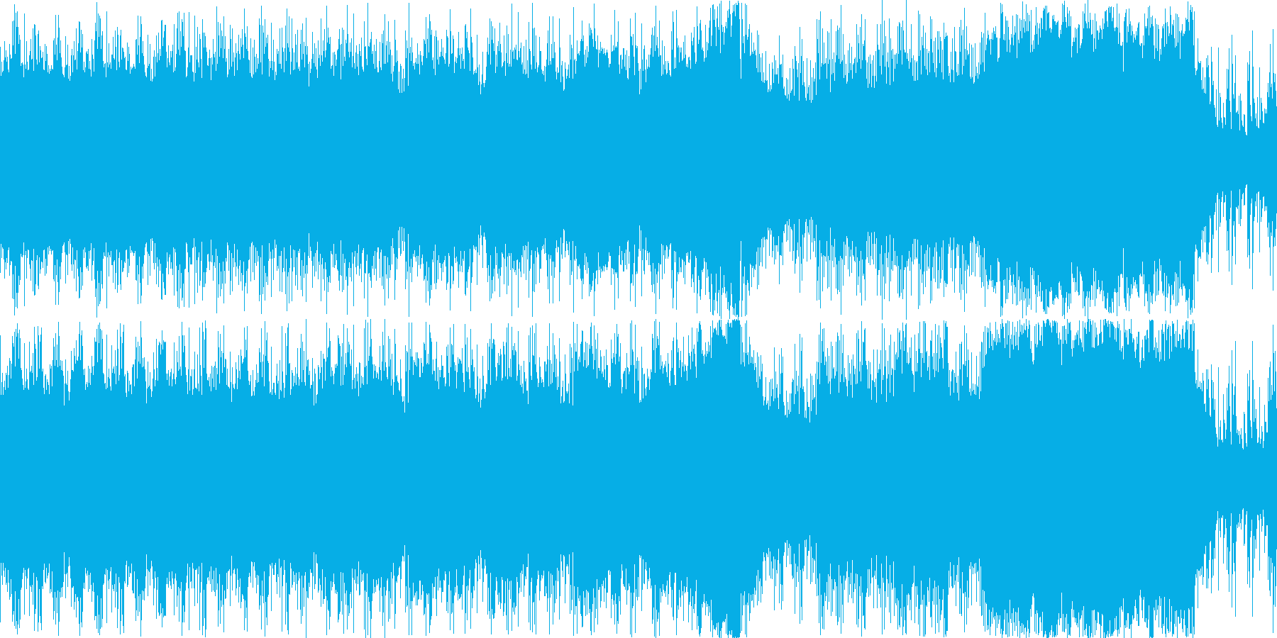 コーラスを使った民族系のBGM(ループ)の再生済みの波形