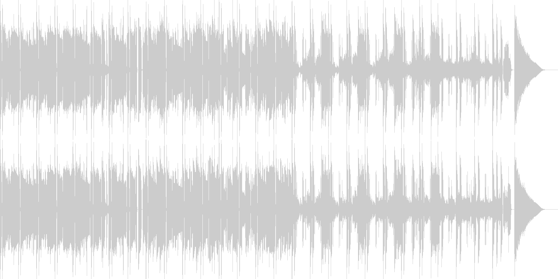 怪しいイメージ曲の未再生の波形